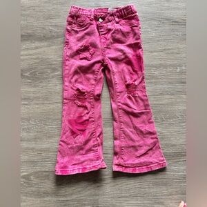 KIDS SHEIN Vibrant Pink Distressed Pants size 6  Second pair Cat & Jack size 6